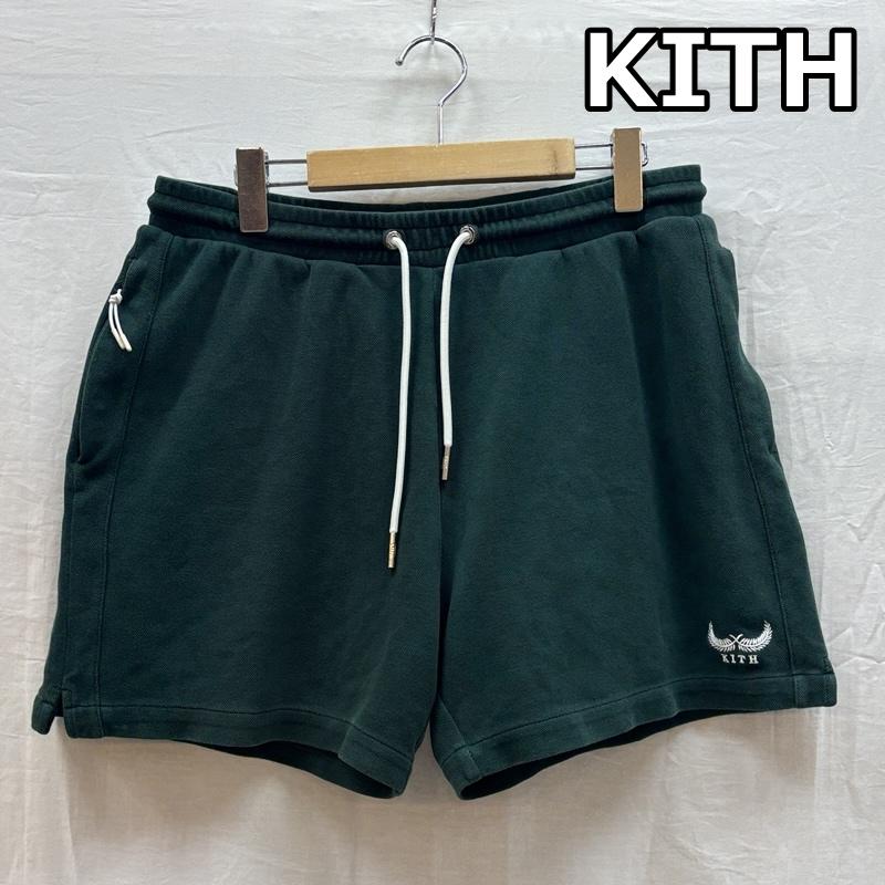 キス KITH パンツ ショートパンツ ロゴ 刺繍 鹿の子 ハーフ ショート パンツ ショーツ 21-032-060-0003-1-0 M メンズ USED 古着 中古 50164017