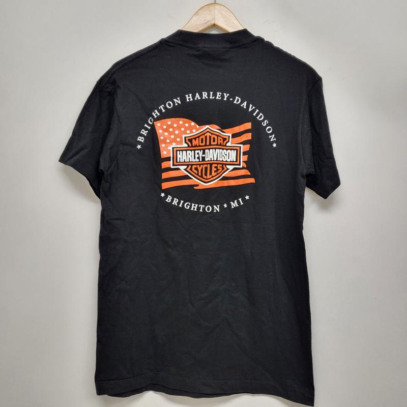 ハーレーダビッドソン Harley-Davidson Tシャツ 半袖 モーターサイクル バイクTシャツ ドクロ バイク M メンズ USED 古着 中古 50164018