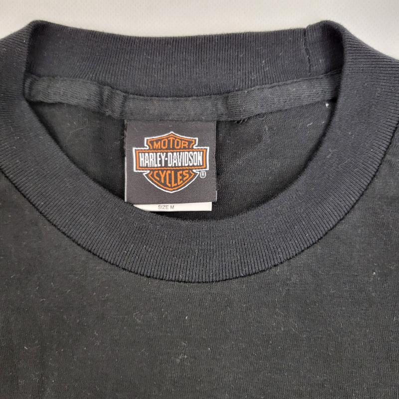 ハーレーダビッドソン Harley-Davidson Tシャツ 半袖 モーターサイクル バイクTシャツ ドクロ バイク M メンズ USED 古着 中古 50164018