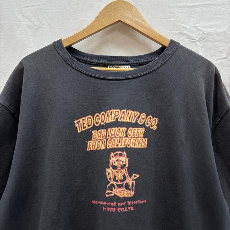 古着 USED Tシャツ 半袖 TEDCOMPANY テッドカンパニー ロゴ プリント クルーネック 半袖 Tシャツ 46 灰 / グレー / gray メンズ USED 古着 中古 50164019