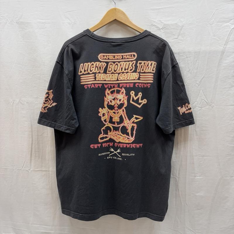 古着 USED Tシャツ 半袖 TEDCOMPANY テッドカンパニー ロゴ プリント クルーネック 半袖 Tシャツ 46 灰 / グレー / gray メンズ USED 古着 中古 50164019