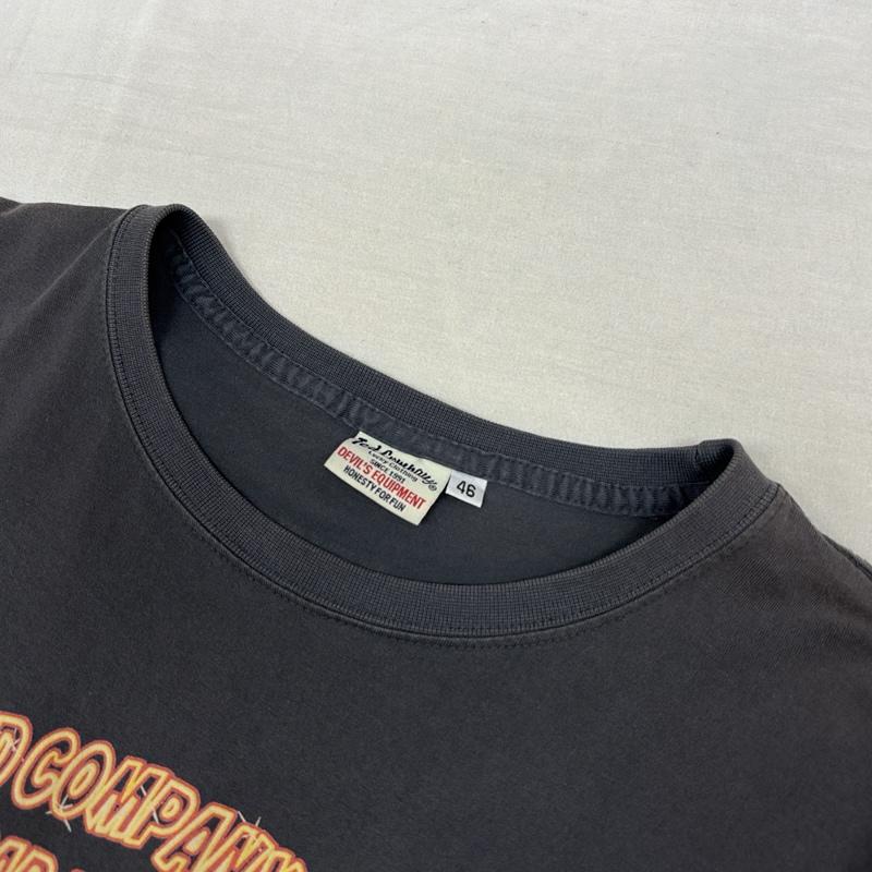 古着 USED Tシャツ 半袖 TEDCOMPANY テッドカンパニー ロゴ プリント クルーネック 半袖 Tシャツ 46 灰 / グレー / gray メンズ USED 古着 中古 50164019