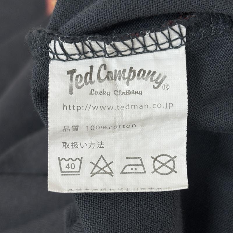 古着 USED Tシャツ 半袖 TEDCOMPANY テッドカンパニー ロゴ プリント クルーネック 半袖 Tシャツ 46 灰 / グレー / gray メンズ USED 古着 中古 50164019