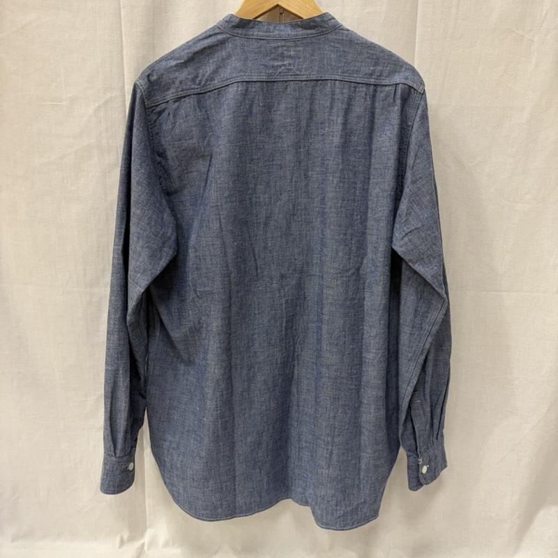 エフオービーファクトリー FOB FACTORY シャツ、ブラウス 長袖 バンドカラー シャンブレーシャツ light blue 2 2 無地 水色 / ライトブルー / メンズ USED 古着 中古 50164020