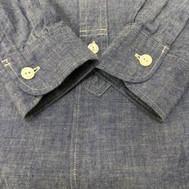エフオービーファクトリー FOB FACTORY シャツ、ブラウス 長袖 バンドカラー シャンブレーシャツ light blue 2 2 無地 水色 / ライトブルー / メンズ USED 古着 中古 50164020