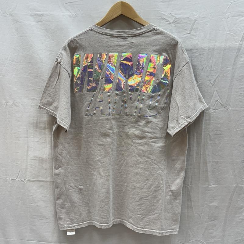 ウィンダンシー WIND AND SEA Tシャツ 半袖 WDS-CS-218 iridescent T-SHIRT ロゴ クルーネック Tシャツ L メンズ USED 古着 中古 50164021
