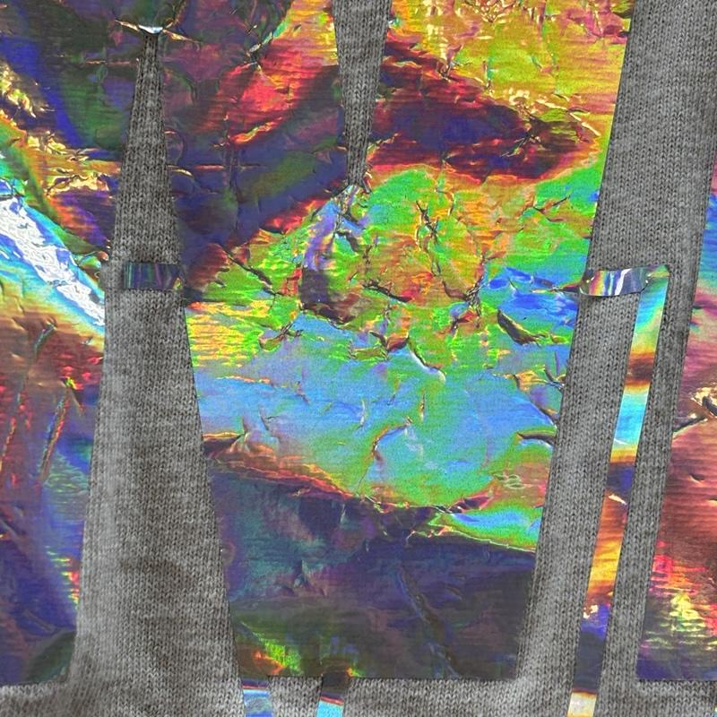 ウィンダンシー WIND AND SEA Tシャツ 半袖 WDS-CS-218 iridescent T-SHIRT ロゴ クルーネック Tシャツ L メンズ USED 古着 中古 50164021