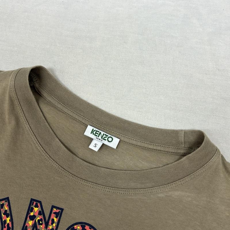 ケンゾー KENZO Tシャツ 半袖 JUNGLE タイガー グラフィック フロントスリット Tシャツ S レディース USED 古着 中古 50164023