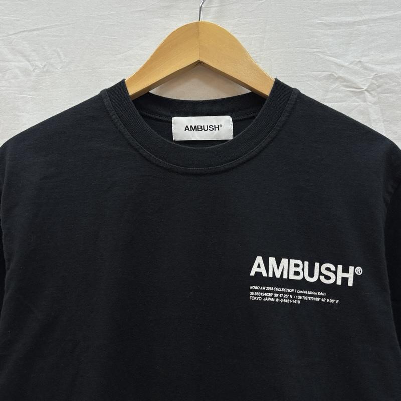 アンブッシュ AMBUSH Tシャツ 半袖 ロゴ プリント クルーネック 半袖 Tシャツ 12111533 1 黒 / ブラック / black メンズ USED 古着 中古 50164024