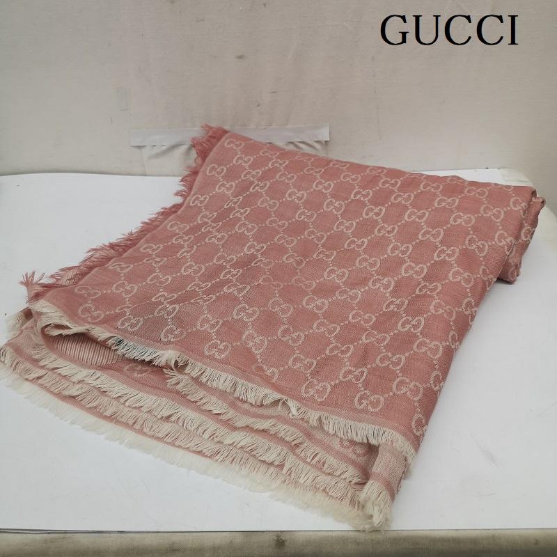 グッチ GUCCI ストール ストール一般 GG柄 大判 ストール - 桃 / ピンク / pink レディース USED 古着 中古 50164025