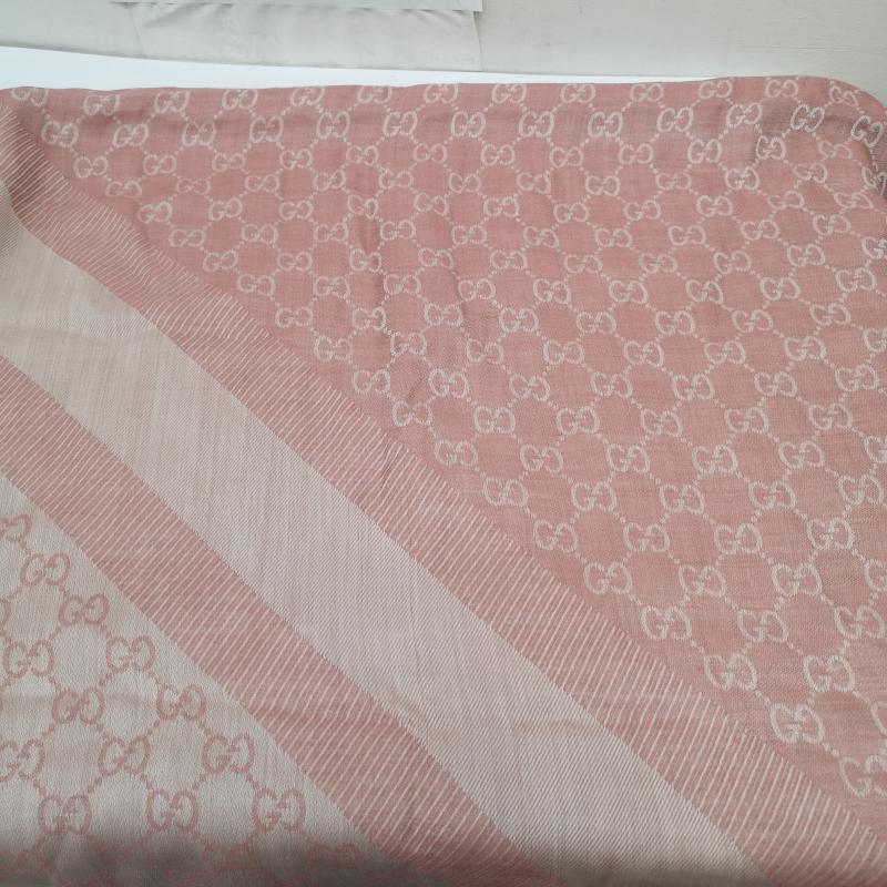 グッチ GUCCI ストール ストール一般 GG柄 大判 ストール - 桃 / ピンク / pink レディース USED 古着 中古 50164025