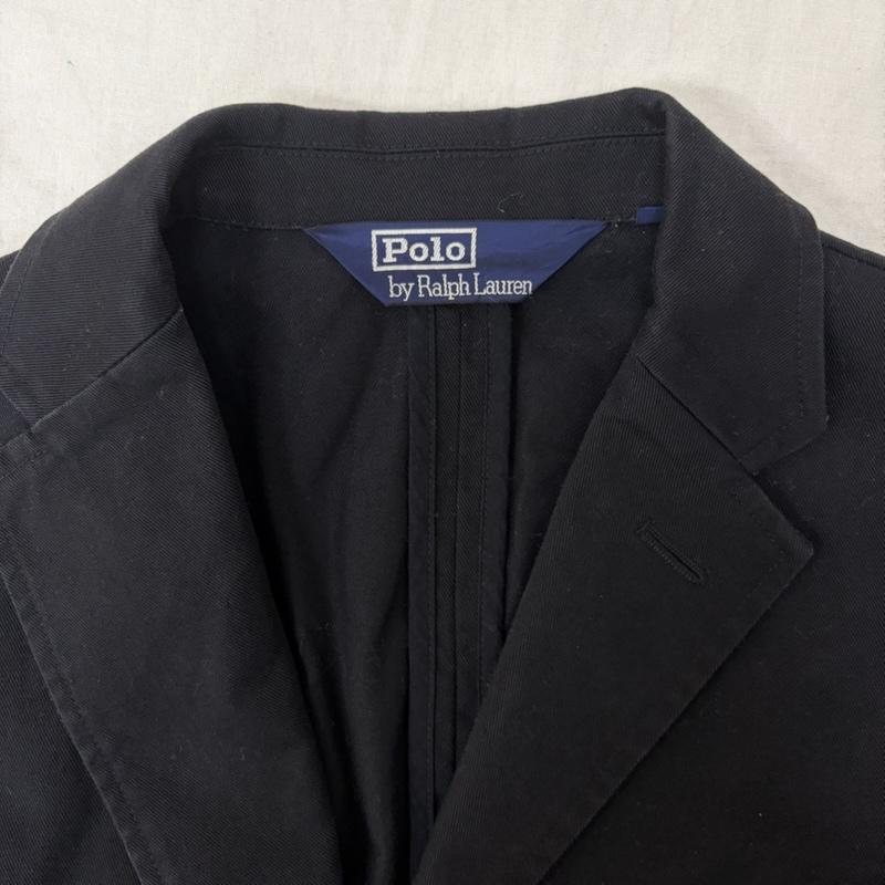 ポロバイラルフローレン POLOBYRALPHLAUREN ジャケット、上着 ジャケット、ブレザー チノシングルジャケット テーラード 3ボタン Back M 無地 黒 / ブラック / black メンズ USED 古着 中古 50164027