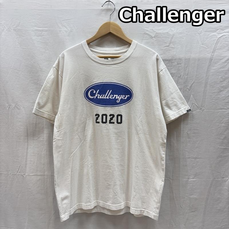 チャレンジャー CHALLENGER Tシャツ 半袖 2020 ロゴ プリント クルーネック 半袖 Tシャツ XL 白 / ホワイト / white メンズ USED 古着 中古 50164028