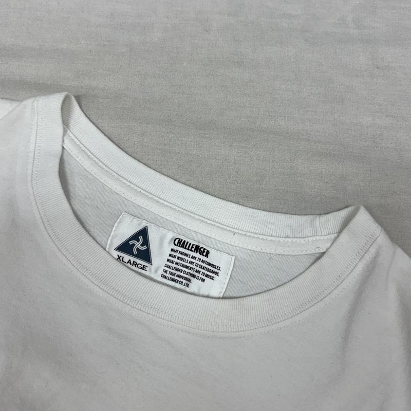 チャレンジャー CHALLENGER Tシャツ 半袖 2020 ロゴ プリント クルーネック 半袖 Tシャツ XL 白 / ホワイト / white メンズ USED 古着 中古 50164028