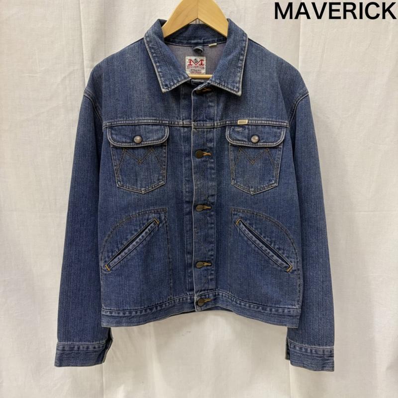 マーウ゛ェリック MAVERICK ジャケット、上着 ジャケット、ブレザー MAVERICK BY BLUE BELL 90s デニムジャケット 60~70s復刻モデル L Indigo L ロゴ、文字 青 / ブルー / blue メンズ USED 古着 中古 50164033