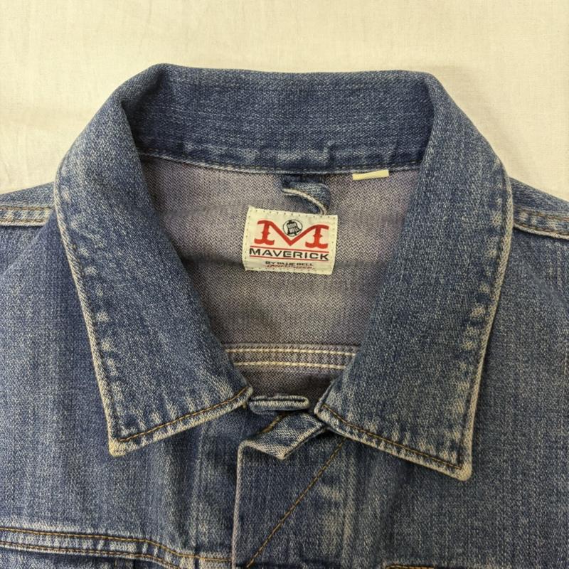 マーウ゛ェリック MAVERICK ジャケット、上着 ジャケット、ブレザー MAVERICK BY BLUE BELL 90s デニムジャケット 60~70s復刻モデル L Indigo L ロゴ、文字 青 / ブルー / blue メンズ USED 古着 中古 50164033
