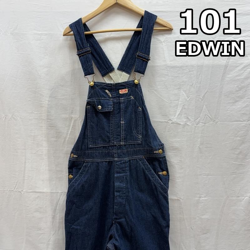 エドウィン EDWIN サロペット・オーバーオール サロペット、オーバーオール 101 ONE-O-ONE デニム オーバーオール つなぎ ローバック - メンズ USED 古着 中古 50164034