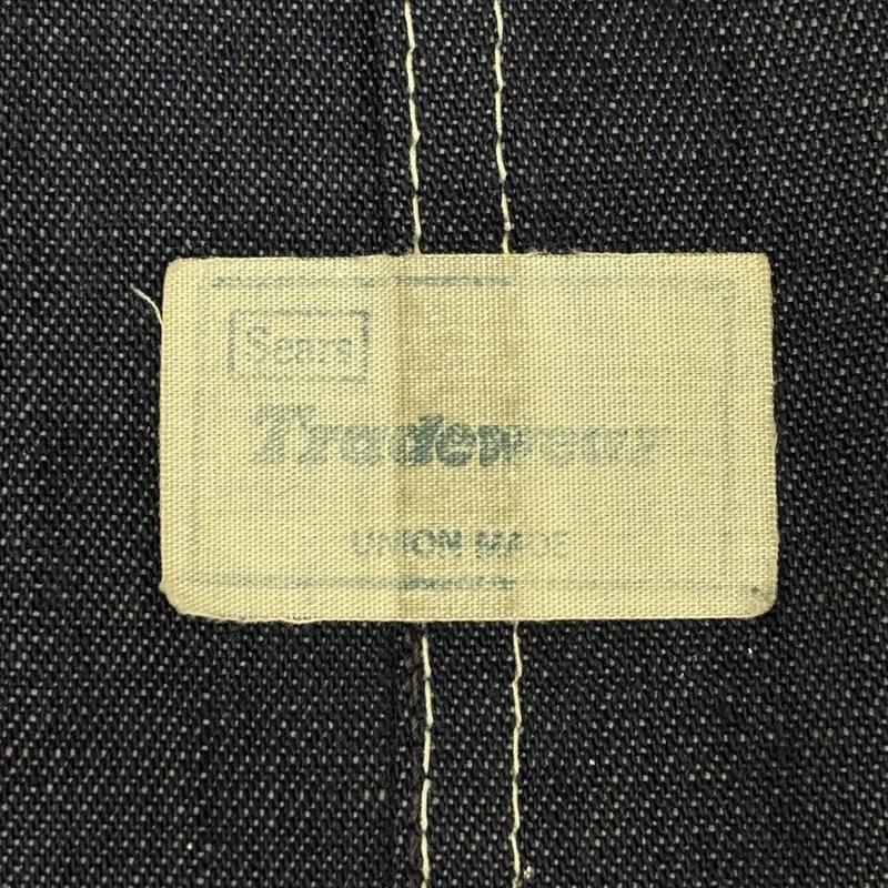 シアーズ SEARS サロペット・オーバーオール サロペット、オーバーオール 70年代 ビンテージ ユニオンチケット デニム オーバーオール つなぎ カットオフ - メンズ USED 古着 中古 50164036