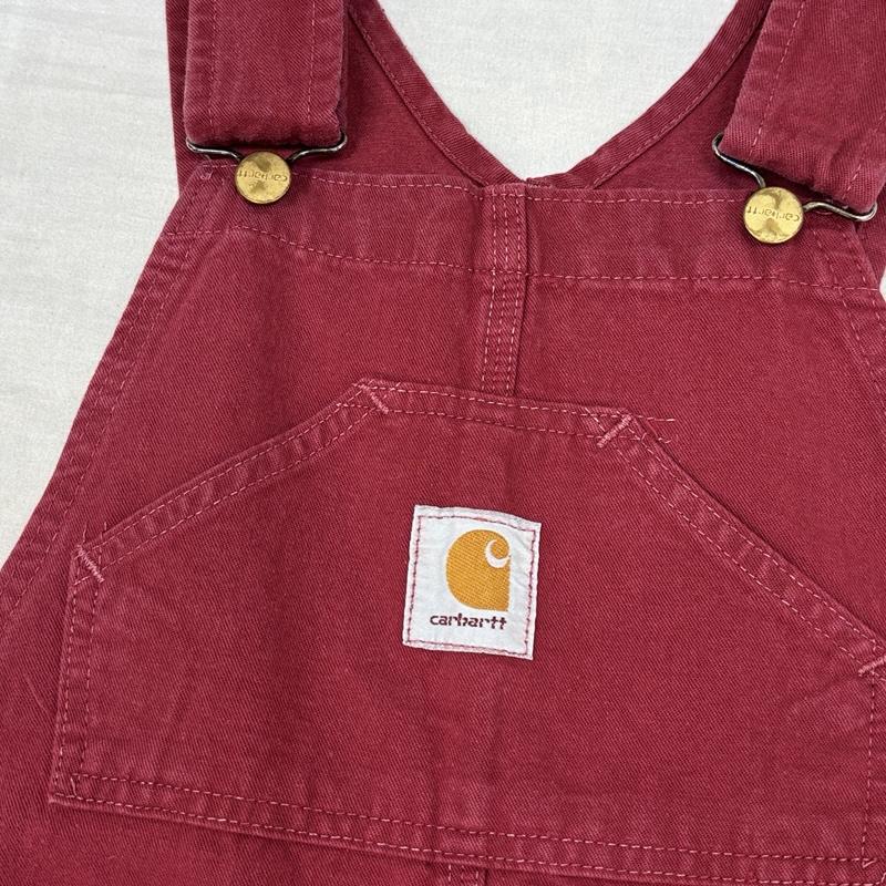 カーハート Carhartt サロペット・オーバーオール サロペット、オーバーオール crafted with pride タグ ワーク オーバーオール つなぎ - えんじ / ワインレッド / dark red メンズ USED 古着 中古 50164038