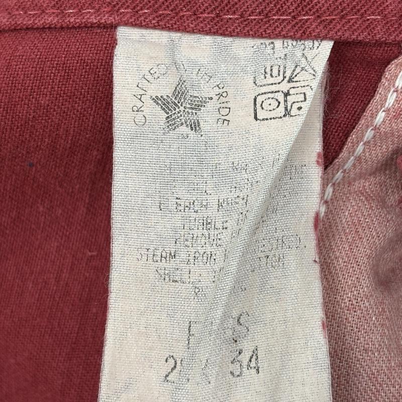 カーハート Carhartt サロペット・オーバーオール サロペット、オーバーオール crafted with pride タグ ワーク オーバーオール つなぎ - えんじ / ワインレッド / dark red メンズ USED 古着 中古 50164038