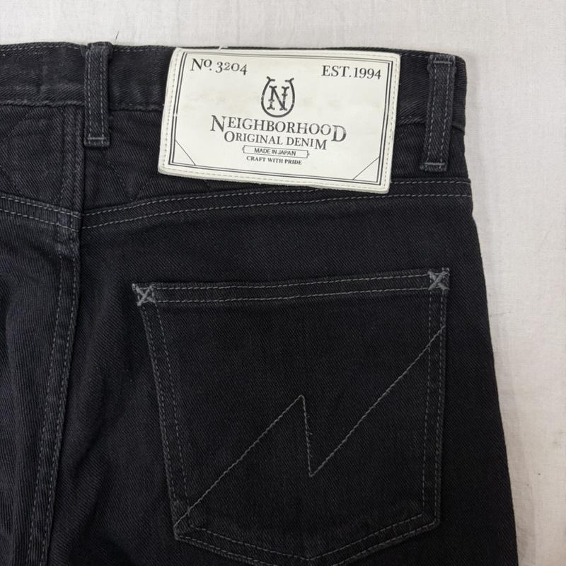 ネイバーフッド NEIGHBORHOOD パンツ デニム、ジーンズ ブラックデニムパンツ 172BENH-PTM03 E.L.SLIM M M 無地 黒 / ブラック / black メンズ USED 古着 中古 50164040