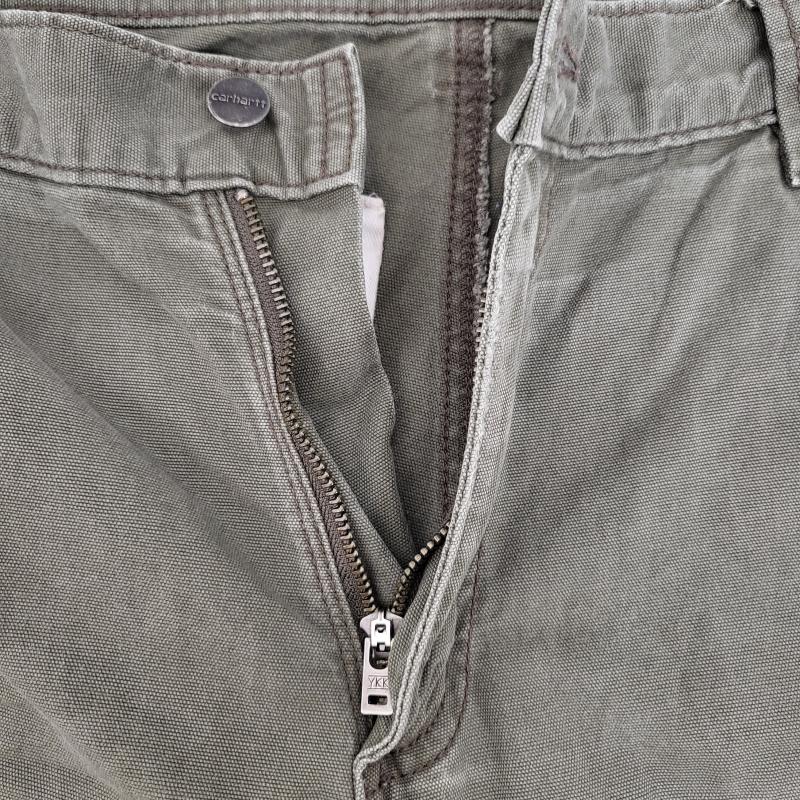 カーハート Carhartt パンツ ワークパンツ、ペインターパンツ ダブルニーダックワークパンツ アメカジ 3500042349 W34 34インチ カーキ / カーキ / khaki メンズ USED 古着 中古 50164041