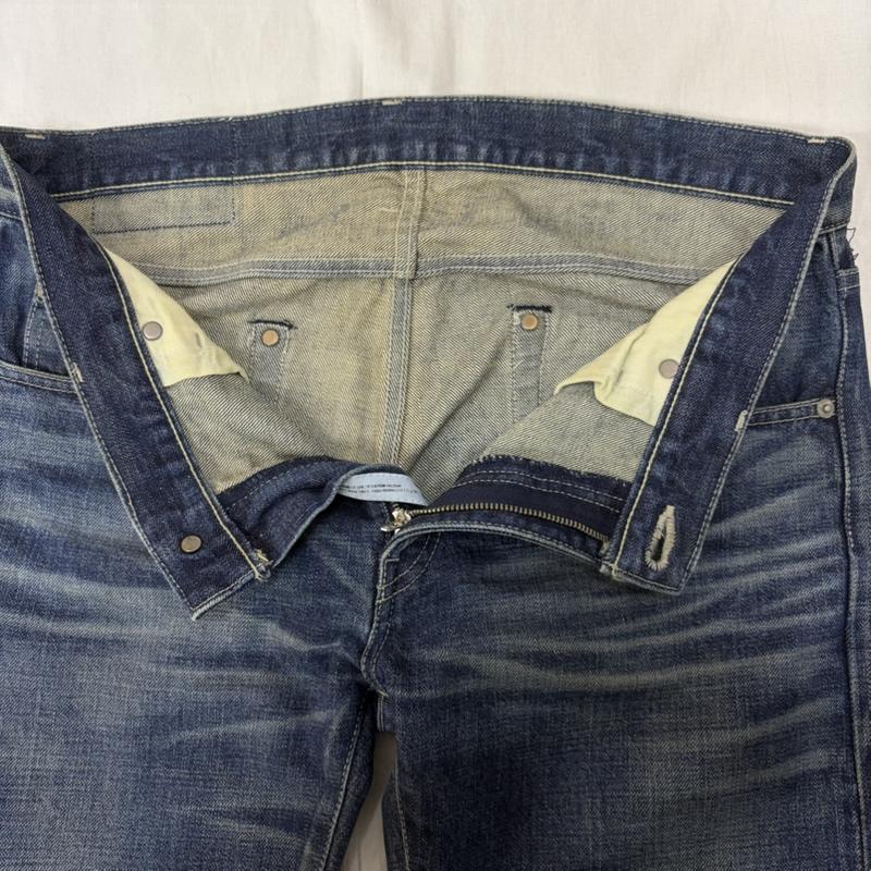 ネイバーフッド NEIGHBORHOOD パンツ デニム、ジーンズ 08EX SAVAGE LEVEL-2 NARROW STRAIGHT セルビッジ M Indigo M 無地 インディゴ / インディゴ / Indigo X 青 / ブルー / blue メンズ USED 古着 中古 50164043