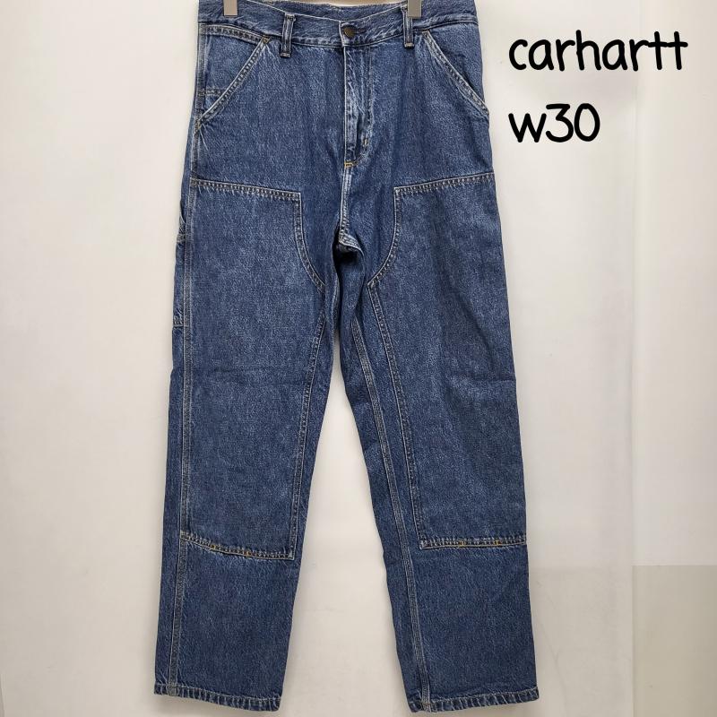 カーハート Carhartt パンツ デニム、ジーンズ ワークインプログレス W30 チュニジア製 30463.01.06.32 30インチ 青 / ブルー / blue メンズ USED 古着 中古 50164045