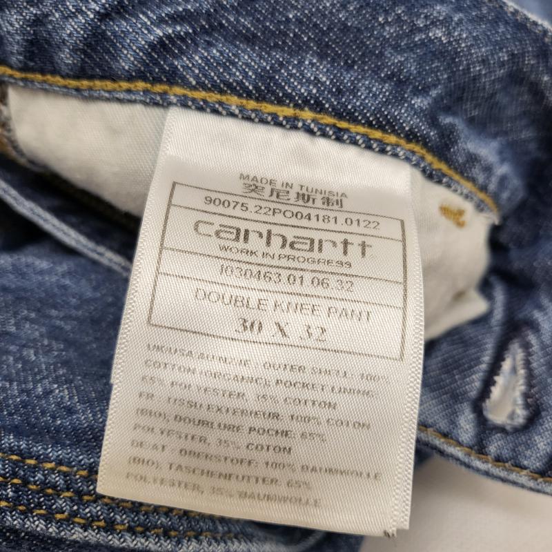 カーハート Carhartt パンツ デニム、ジーンズ ワークインプログレス W30 チュニジア製 30463.01.06.32 30インチ 青 / ブルー / blue メンズ USED 古着 中古 50164045