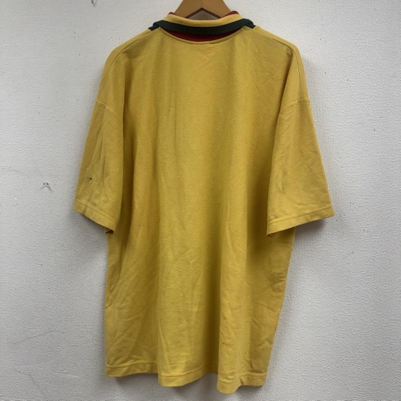 トミーヒルフィガー TOMMY HILFIGER ポロシャツ 半袖 カナダ製 90s バイカラー デザイン ポロシャツ XL 黄 / イエロー / yellow メンズ USED 古着 中古 50164046