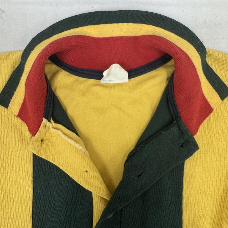 トミーヒルフィガー TOMMY HILFIGER ポロシャツ 半袖 カナダ製 90s バイカラー デザイン ポロシャツ XL 黄 / イエロー / yellow メンズ USED 古着 中古 50164046