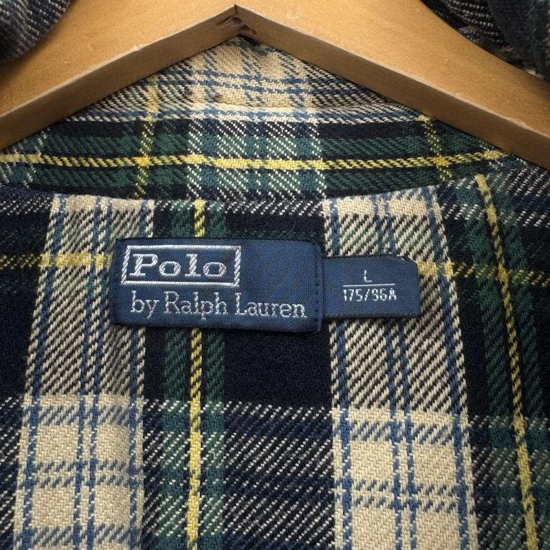 ラルフローレン RALPHLAUREN ベスト ベスト 90s レザー 切り替え やぎ革 ダウン ベスト L カーキオリーブ / カーキオリーブ / メンズ USED 古着 中古 50164050