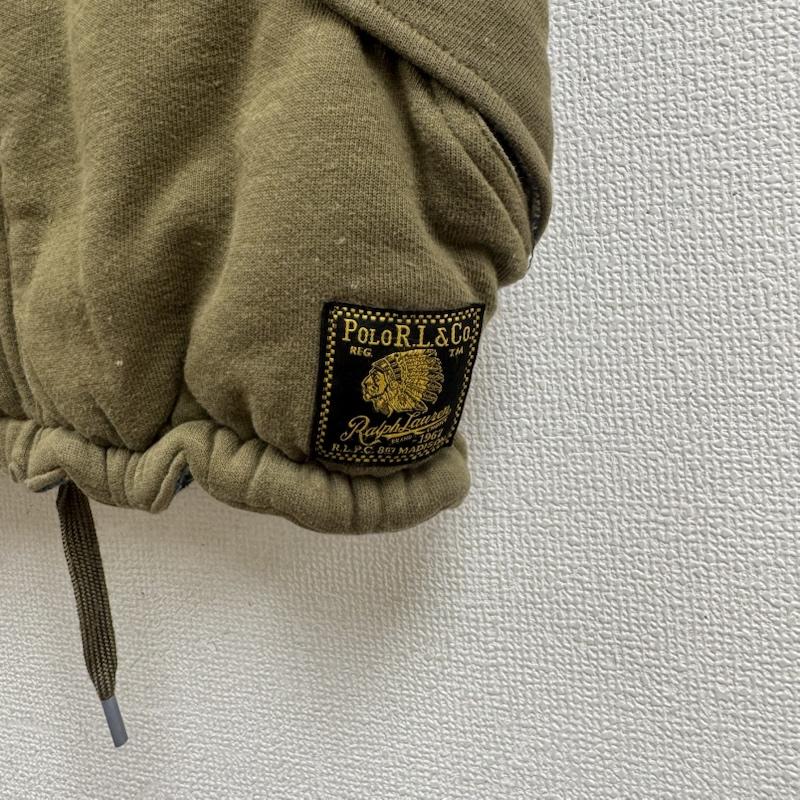 ラルフローレン RALPHLAUREN ベスト ベスト 90s レザー 切り替え やぎ革 ダウン ベスト L カーキオリーブ / カーキオリーブ / メンズ USED 古着 中古 50164050