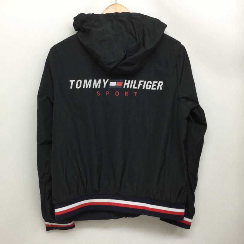 トミーヒルフィガー TOMMY HILFIGER ジャケット、上着 ジャンパー、ブルゾン ナイロンパーカー ナイロンジャケット バックプリント メッシュ裏地 0269967 M ロゴ、文字 黒 / ブラック / black メンズ USED 古着 中古 50164054