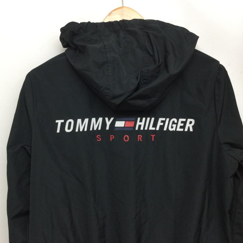 トミーヒルフィガー TOMMY HILFIGER ジャケット、上着 ジャンパー、ブルゾン ナイロンパーカー ナイロンジャケット バックプリント メッシュ裏地 0269967 M ロゴ、文字 黒 / ブラック / black メンズ USED 古着 中古 50164054