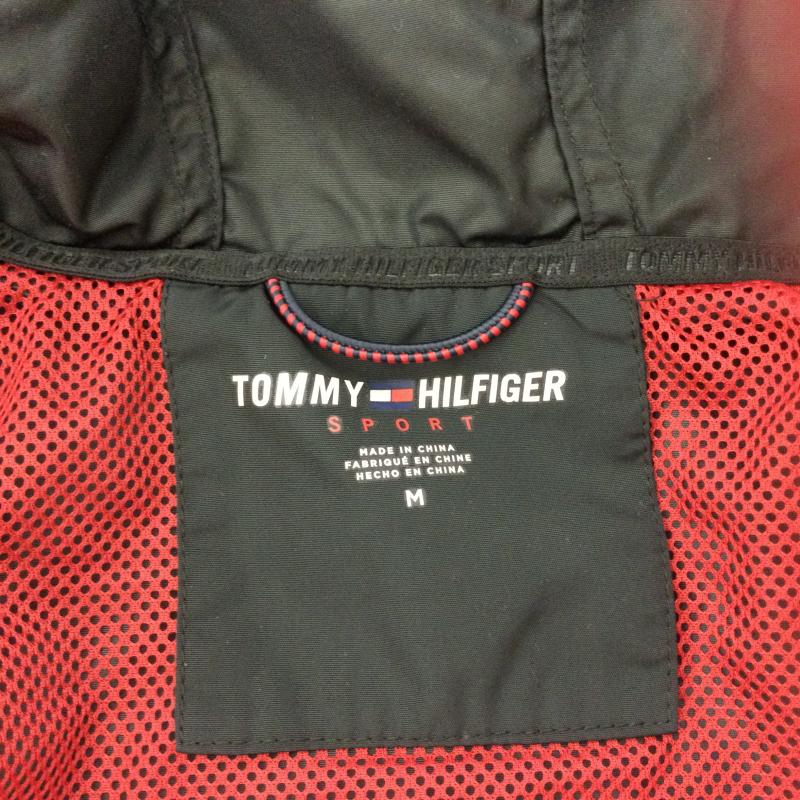 トミーヒルフィガー TOMMY HILFIGER ジャケット、上着 ジャンパー、ブルゾン ナイロンパーカー ナイロンジャケット バックプリント メッシュ裏地 0269967 M ロゴ、文字 黒 / ブラック / black メンズ USED 古着 中古 50164054