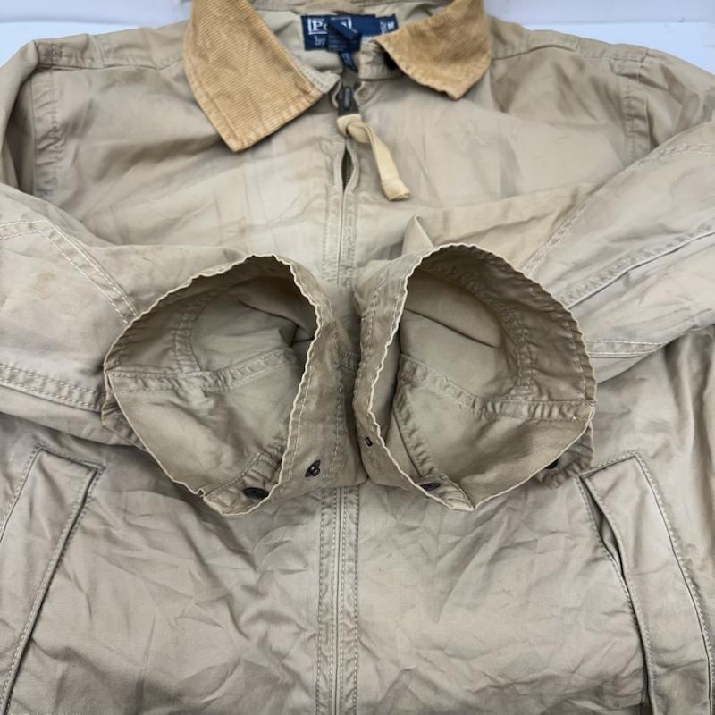 ポロラルフローレン POLO RALPH LAUREN ジャケット、上着 ジャンパー、ブルゾン 90s 襟 コーデュロイ スイングトップ ジップ ジャケット M ベージュ / ベージュ / beige メンズ USED 古着 中古 50164056