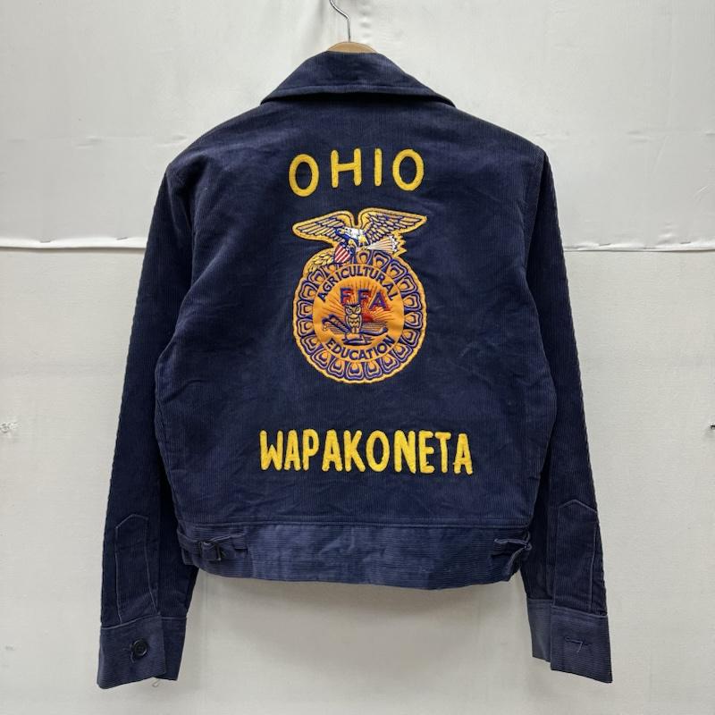 古着 USED ジャケット、上着 ジャンパー、ブルゾン 80s NATIONAL FFA ファーマーズ コーデュロイ ジャケット 36 紺 / ネイビー / navy メンズ USED 古着 中古 50164057