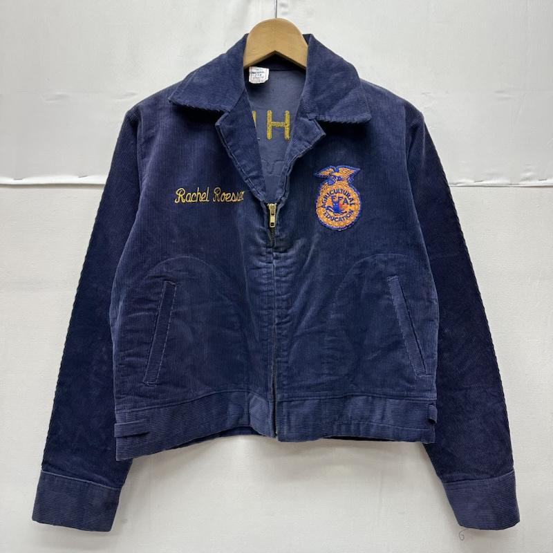 古着 USED ジャケット、上着 ジャンパー、ブルゾン 80s NATIONAL FFA ファーマーズ コーデュロイ ジャケット 36 紺 / ネイビー / navy メンズ USED 古着 中古 50164057