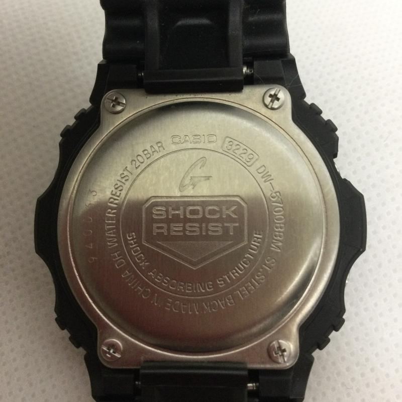 ジーショック G-SHOCK 腕時計 アナログ（クォーツ式） G-SHOCK Gショック DW-5700BBM　CASIO 腕時計 - 黒 / ブラック / black メンズ USED 古着 中古 50164060