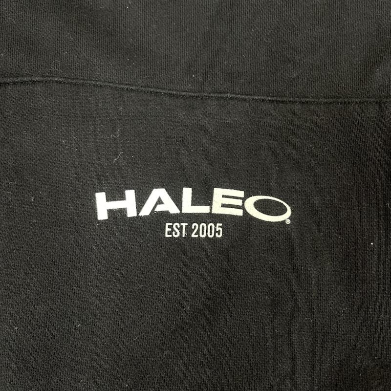 古着 USED パーカー 長袖 HALEO ロゴ バック プリント プルオーバー パーカー フーディー L 黒 / ブラック / black メンズ USED 古着 中古 50164061