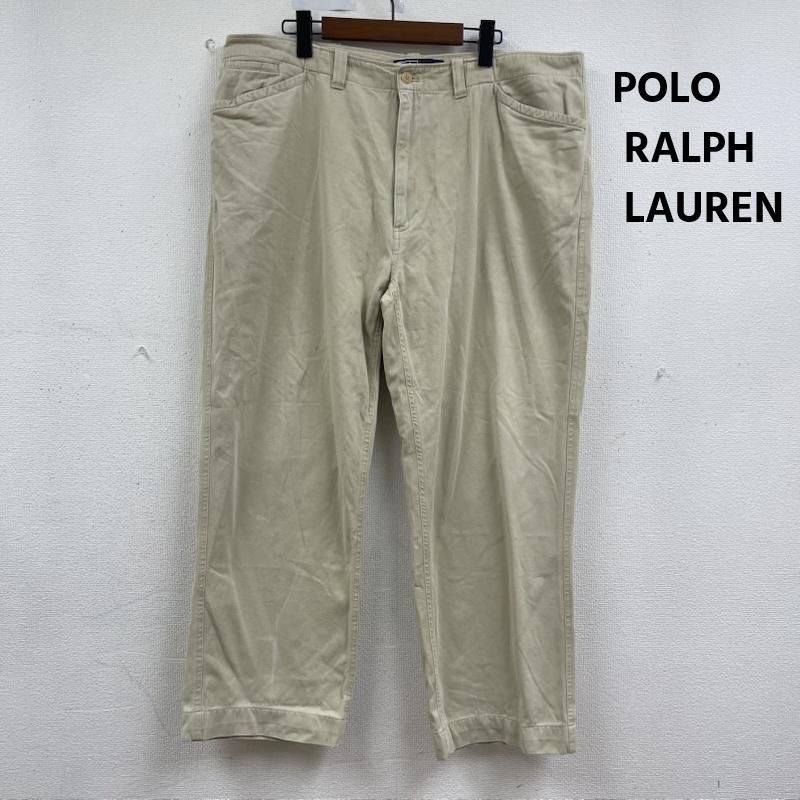 ポロラルフローレン POLO RALPH LAUREN パンツ チノパン ストレート ワイド ワーク パンツ チノパン pp-rl-cs3303 40インチ ベージュ / ベージュ / beige メンズ USED 古着 中古 50164062