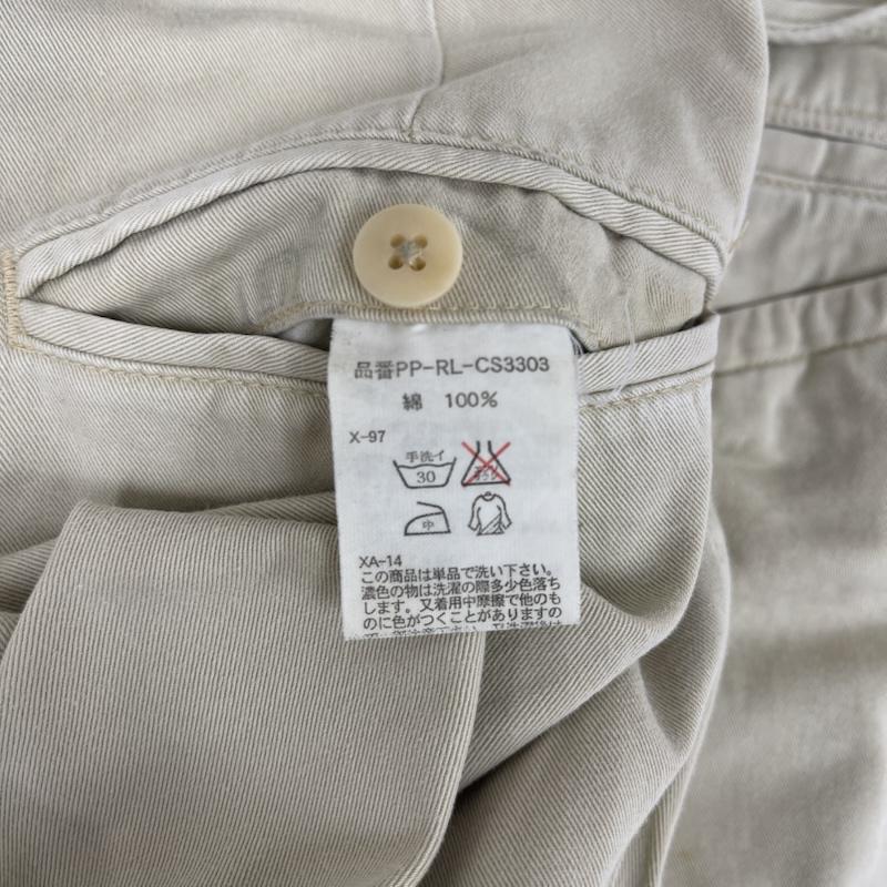 ポロラルフローレン POLO RALPH LAUREN パンツ チノパン ストレート ワイド ワーク パンツ チノパン pp-rl-cs3303 40インチ ベージュ / ベージュ / beige メンズ USED 古着 中古 50164062