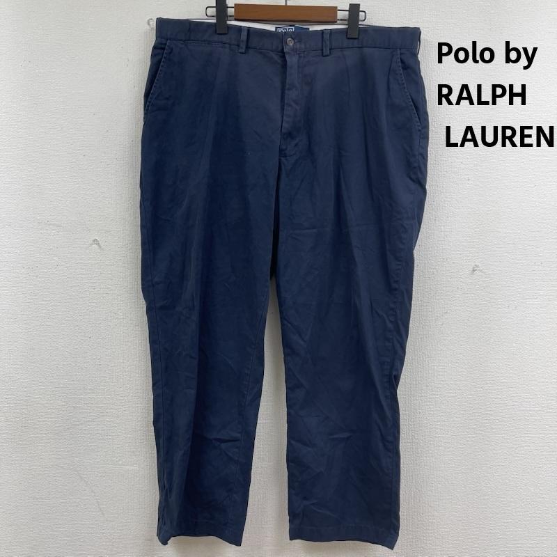 ポロバイラルフローレン Polo by RALPH LAUREN パンツ チノパン ストレート ワーク パンツ チノパン ビッグサイズ 40インチ 紺 / ネイビー / navy メンズ USED 古着 中古 50164063