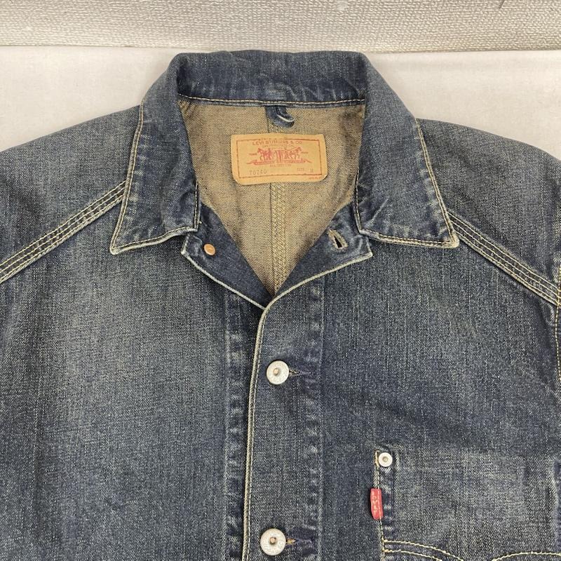 リーバイス Levi s ジャケット、上着 ジャンパー、ブルゾン 70740 90s 00a デニム ジャケット カバーオール インディゴ M インディゴ / インディゴ / Indigo メンズ USED 古着 中古 50164068