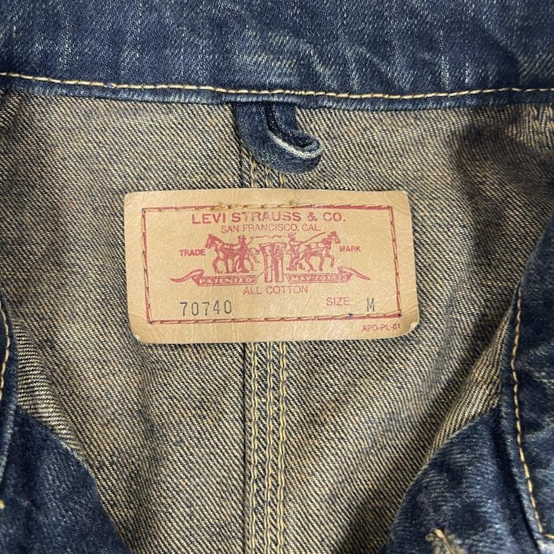 リーバイス Levi s ジャケット、上着 ジャンパー、ブルゾン 70740 90s 00a デニム ジャケット カバーオール インディゴ M インディゴ / インディゴ / Indigo メンズ USED 古着 中古 50164068