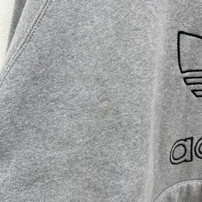 アディダス adidas パーカー 長袖 80s 90s 万国旗タグ ロゴ スウェット パーカー プルオーバー L 灰 / グレー / gray メンズ USED 古着 中古 50164069
