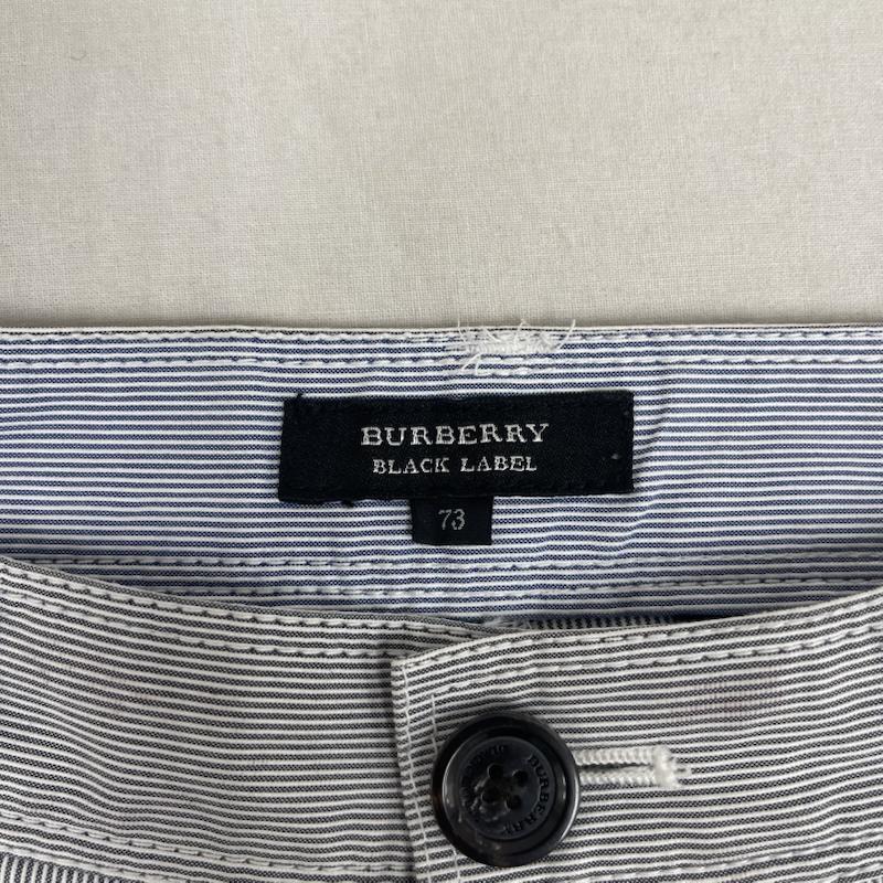 バーバリーブラックレーベル BURBERRY BLACK LABEL パンツ ショートパンツ ストライプ柄 ハーフ パンツ ショート パンツd1r90-527-29 水色 / ライトブルー / メンズ USED 古着 中古 50164075