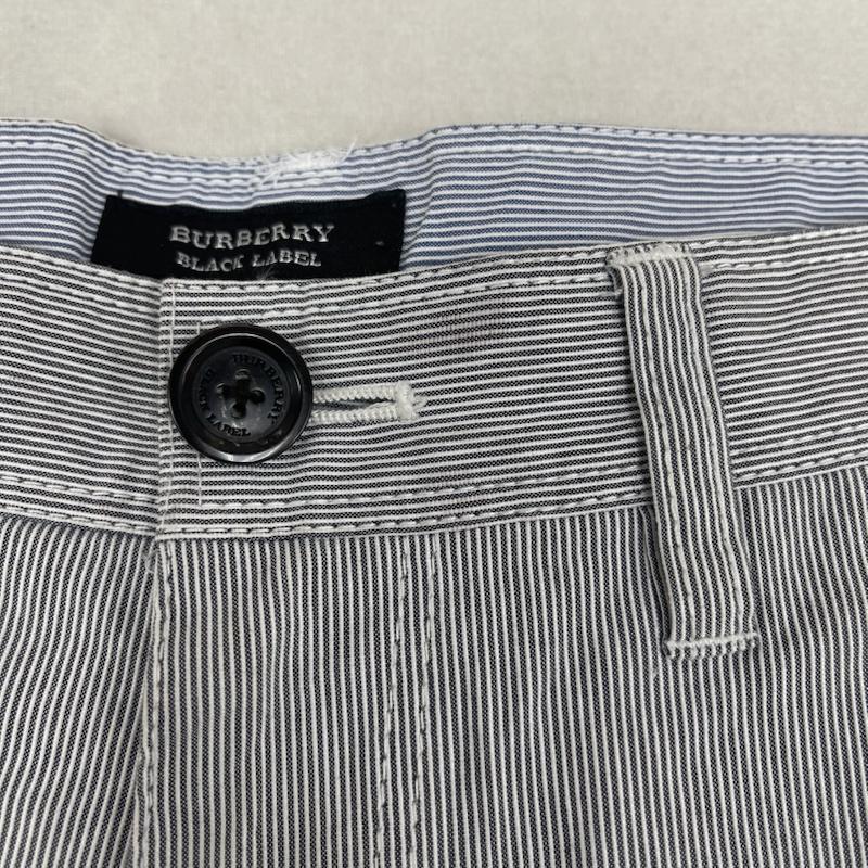 バーバリーブラックレーベル BURBERRY BLACK LABEL パンツ ショートパンツ ストライプ柄 ハーフ パンツ ショート パンツd1r90-527-29 水色 / ライトブルー / メンズ USED 古着 中古 50164075