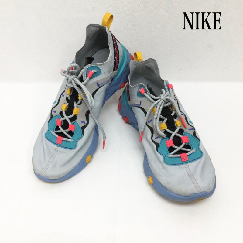 ナイキ NIKE スニーカー スニーカー NIKE ナイキ REACT ELEMENT 55 WOLF GREY スニーカー CQ9705-002 28.5cm 灰 / グレー / gray メンズ USED 古着 中古 50164082